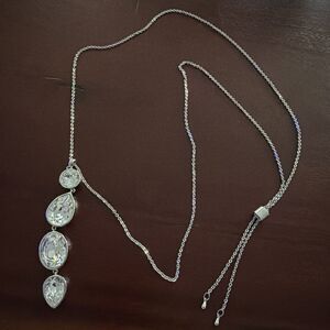 Touchstone Crystal by Swarovski TCS Glisten Pendant 1790N Long Necklace Display